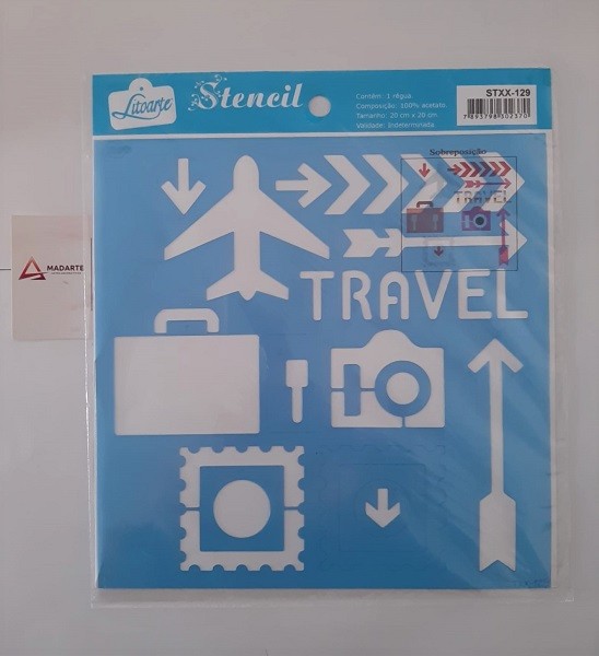 STENCILTRAVEL 20X20 CM Madarte