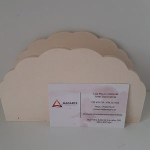 MADEIRA|SUPORTE RECORTADO PARA GUARDANAPOS 15.5X5.5X9 CM