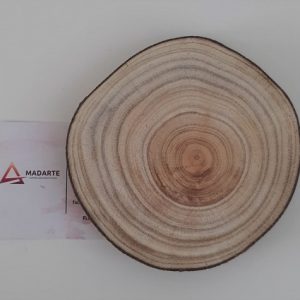 RODELA DE MADEIRA COM Ø APROX.  10 a 12CM