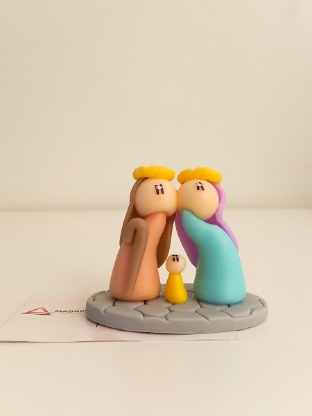 NATAL | PRESÉPIO EM BISCUIT | 6.5X7CM