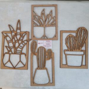 MADEIRA| CONJUNTO DE 4 CATOS MÉDIOS  16.5X28CM