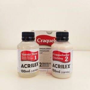 ACRILEX| KIT PARA CRAQUELÊ  INCOLOR