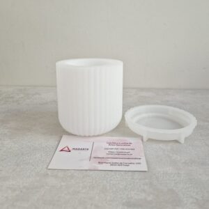 MOLDE SILICONE| COPO COM TAMPA 8x8 CM