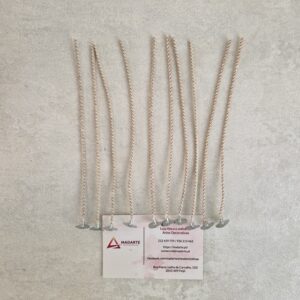 VELAS|PAVIOS ENCERADOS ALGODÃO 15 CM