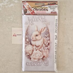 PROJETEC| CAIXINHA DE CHOCOLATES PÁSCOA TAMPA SUBLIMADA 9.7X20X1.8CM
