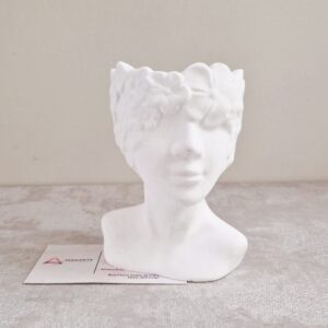 RESINA| FIGURA EM VASO  11X8.5CM