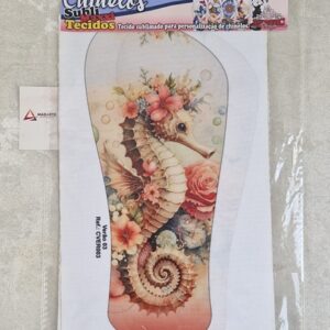 CHINELO SUBLIMXXI  TECIDO – CAVALO MARINHO