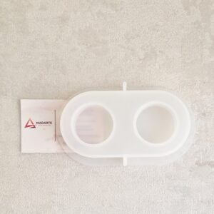 MOLDE DE SILICONE|  PORTA VELA 12.5X2.5CM