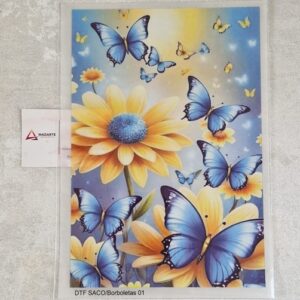 TRANSFER GAMA DTF BORBOLETAS 18X25CM