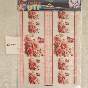 PROJETEC| TRANSFER DTF BARRADINHO FLORES E BORBOLETAS A4