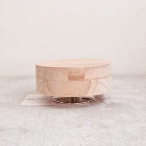 MADEIRA| BASE COM MUSICA   D.10 X 3.5CM / 5CM