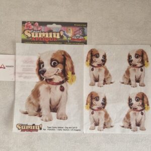 PROJETEC| PAPEL SUMIU APLIQUE- DOG AND CAT 03 -19X25CM