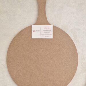 MDF| TÁBUA DE COZINHA REDONDA  29X43CM