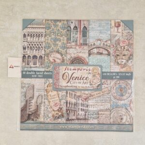 STAMPERIA| BLOCO SCRAPBOOKING VENICE  30.5X30.5CM