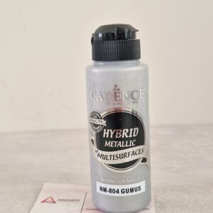 CADENCE| TINTA HIBRIDA METÁLICA GUMUS SILVER HM-804  120ML