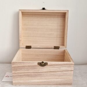 MADEIRA| CAIXA AMPLA COM FECHO  16X12.5X10CM