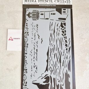 STAMPERIA| STENCIL SILENT SEA LIGHTHOUSE 12X25CM