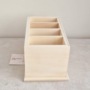MADEIRA| CAIXA 4DIV. PARA COMANDOS  18.5X10X10CM