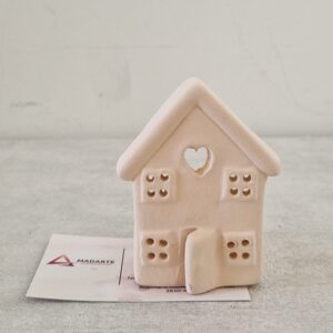 CHACOTA| CASA CORAÇÃO COM SUPORTE DE VELA 8CM