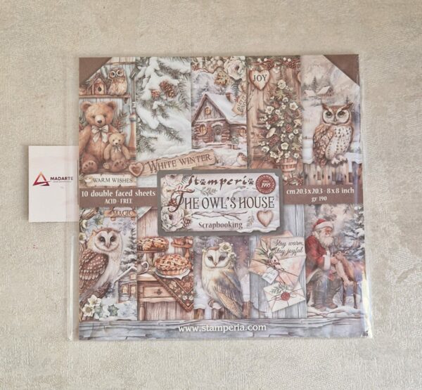 STAMPERIA| BLOCO SCRAPBOOKING THE OWL´S HOUSE 20.5X20.5CM