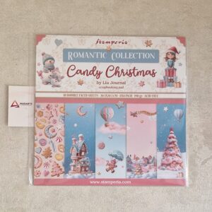 STAMPERIA| BLOCO SCRAPBOOKING CANDY CHRISTMAS 20.5X20.5CM