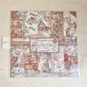 STAMPERIA| BLOCO SCRAPBOOKING THE OWL´S HOUSE 30.5X30.5CM