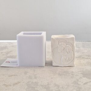 MOLDE SILICONE SUPORTE VELA PRESÉPIO 5X4X6,5 CM