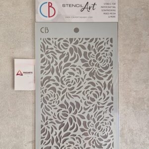 STENCIL CB| FLORAL 24X14.5 CM