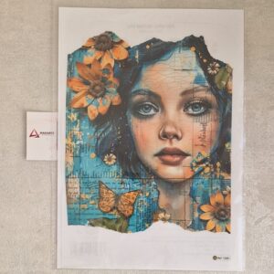 TRANSFER PRO – WOMAN MIXED MEDIA- 1  21X28CM