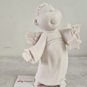 MARFINITE|  ANJO INFANTIL COM ESTRELA NA MAO  12CM