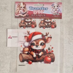 TRANSFER DTF| NATAL APLIQUE  14X20CM