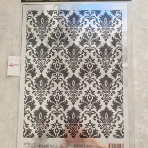 CADENCE| RUB ON TRANSFER SILVER 30X42CM
