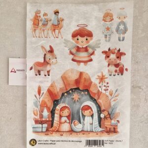 PAPEL DE ARROZ| PRESÉPIO 21X29.7CM