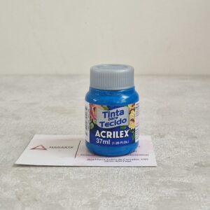 ACRILEX| TINTA DE TECIDO AZUL CERULEO  568  37ML