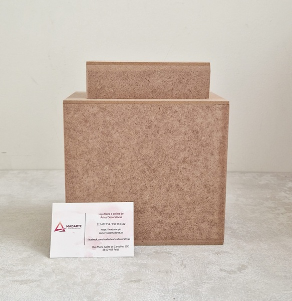 MDF| JARRA COM TAMPA  20X17X10CM