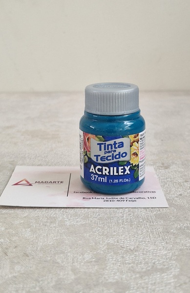 ACRILEX| TINTA DE TECIDO ACQUA MARINA 803  37ML