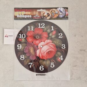 TRANSFER DTF RELÓGIOS| FLORES  19CM