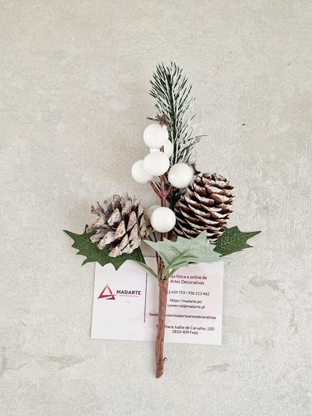 DECORAÇÃO DE NATAL RAMO 19CM