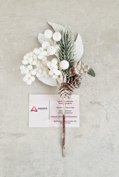 DECORAÇÃO DE NATAL RAMO 24CM