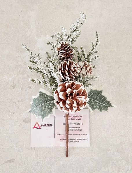 DECORAÇÃO DE NATAL RAMO 20CM