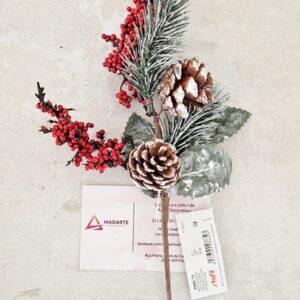 DECORAÇÃO DE NATAL RAMO 23CM