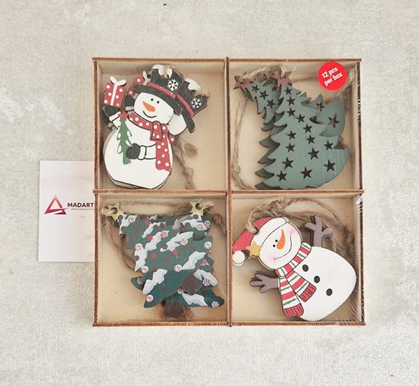 DECORAÇÃO DE NATAL CAIXA COM 12PÇS