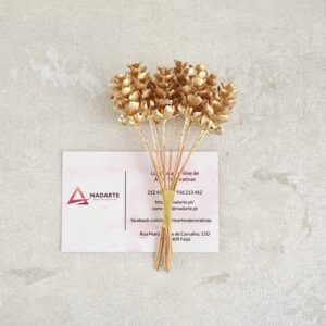 DECORAÇÃO DE NATAL RAMO PINHAS DOURADAS