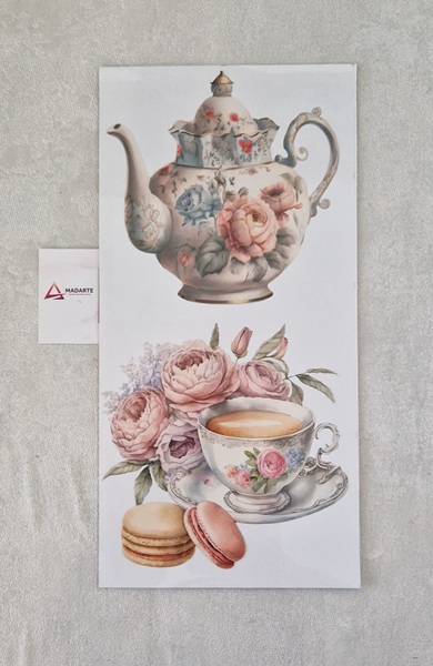 TRANSFER CHÁ 30X15 CM