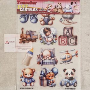 TRANSFER DTF CARTELAS MENINO