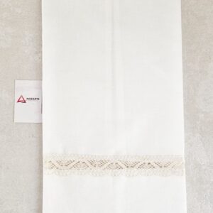 TOALHA DE BATISMO| BEJE 75%ALGODÃO 25%POLIESTER