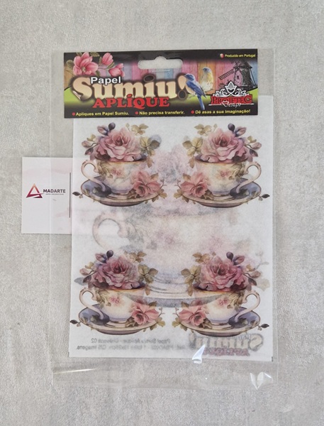 PROJETEC| PAPEL SUMIU APLIQUE- CHÁVENA 002 -19X25CM - Image 2