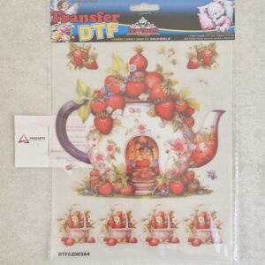 TRANSFER DTF A4 BULE COM MORANGOS