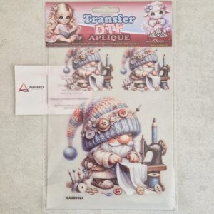 TRANSFER DTF APLIQUE GNOMO COSTURA
