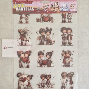TRANSFER DTF A4 CARTELAS DOCE AMOR